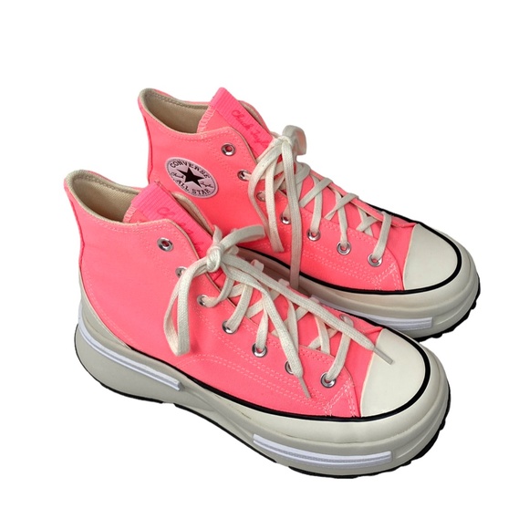 Converse Run Star Legacy CX High Shoes Electrical Pink Canvas Women Size A05012C - Picture 4 of 9